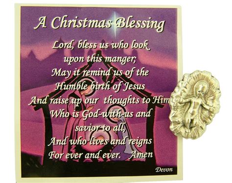 Maybe you would like to learn more about one of these? A Christmas Blessing Holy Prayer Card with Infant Jesus ...