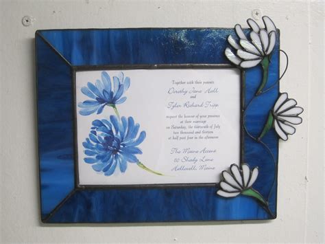 Maybe you would like to learn more about one of these? Wedding Invitation Frame | Maine Art Glass