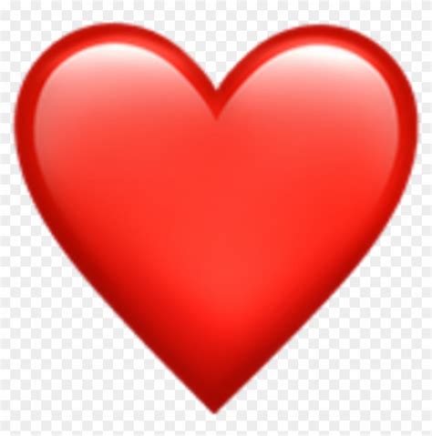 Emoji Heart Png Gambar Love Merah Background Putij Clipart 62093