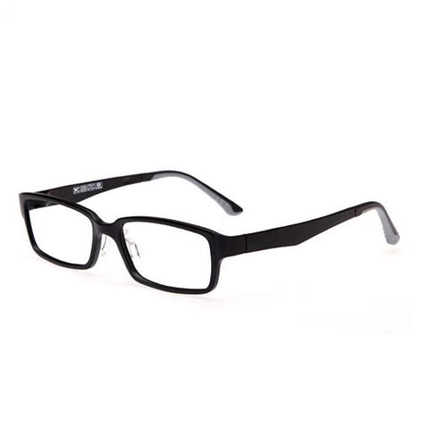 lightweight optical prescription glasses rectangle plastic steel matte black frame without lens