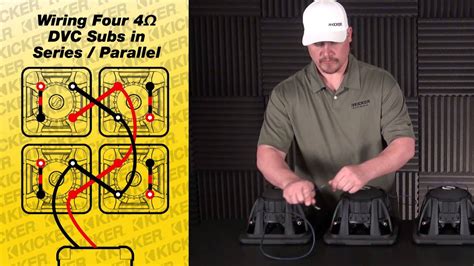 The negative terminal of the. Subwoofer Wiring: Four DVC Subs in Series Parallel - YouTube