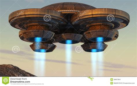 3d Spaceship Stock Illustration Image 38867864