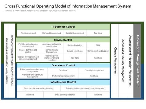 Cross Functional Operating Model Of Information Management System