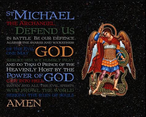 St Michael Prayer Wallpaper Wallpapersafari