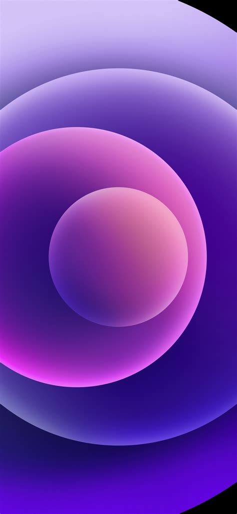 New Iphone 12 12 Mini Orbs Purple Light Wallpapers Central