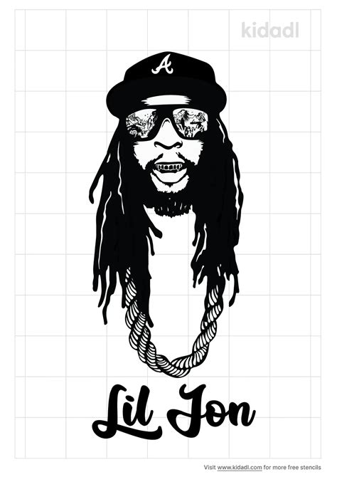 Free Lil Jon Stencil Stencil Printables Kidadl