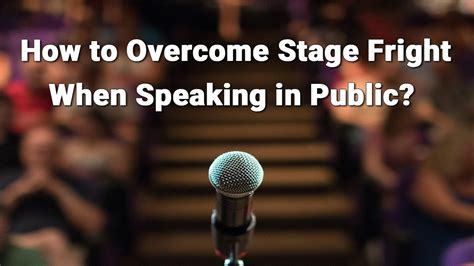 12 Ways To Overcome Stage Fright Youtube