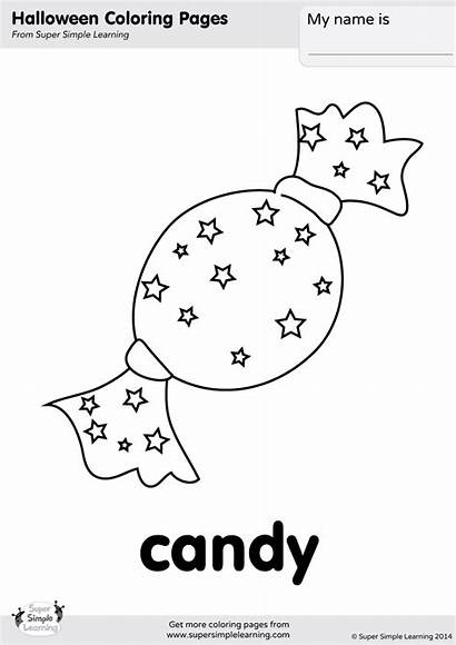 Candy Coloring Pages Took Songs Supersimple Simple