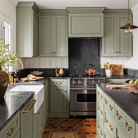 15 Best Green Kitchen Cabinet Ideas Top Green Paint