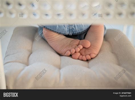 Barefoot Boy Sits On Image And Photo Free Trial Bigstock