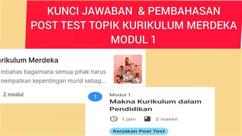 Soal Dan Kunci Jawaban Post Test Kurikulum Merdeka Topik Modul Hot The Best Porn Website