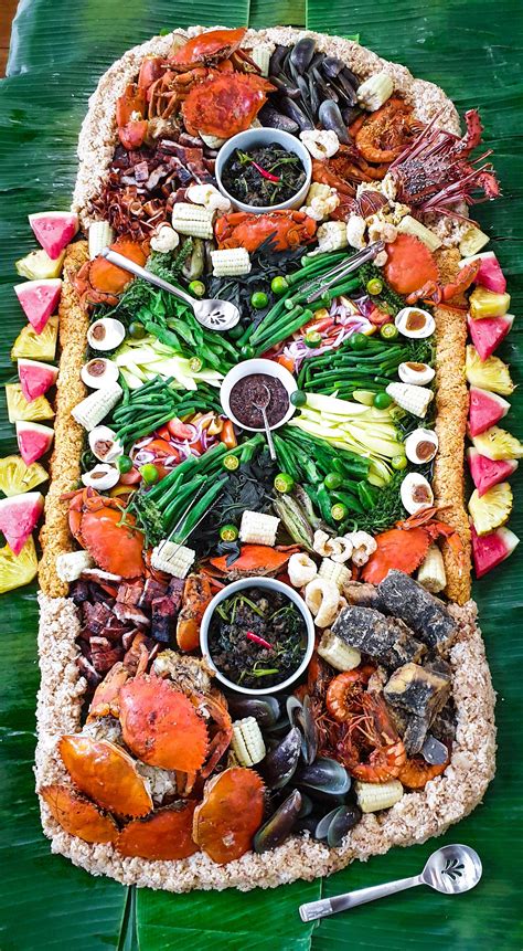 Filipino Boodle Fight Feast For My Dads Birthday Dining And Cooking