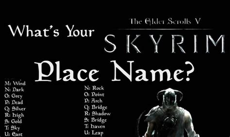 Skyrim Place Name Generator 9gag