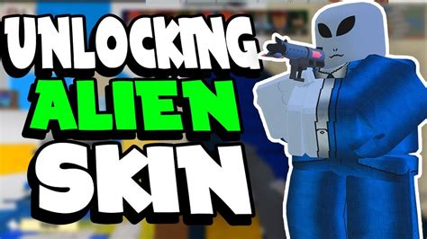 Unlocking New Alien Skin On Arsenal Roblox Arsenal Youtube