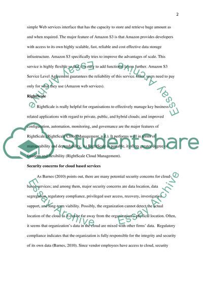 Check our 100% free case study essay, research paper examples. Case Study: Cloud Computing Research Paper Example ...