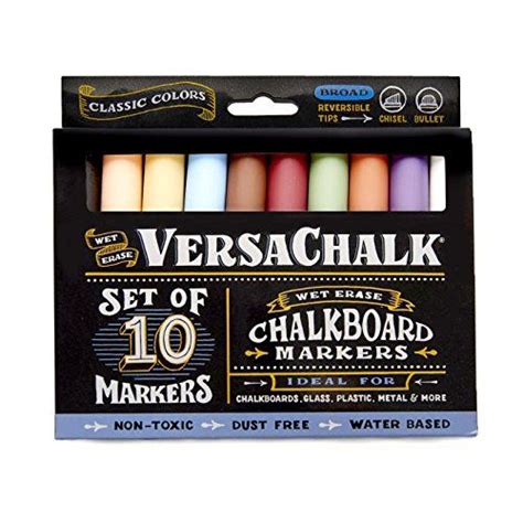 Versachalk Classic Liquid Chalk Markers For Blackboards 10 Pack 5mm