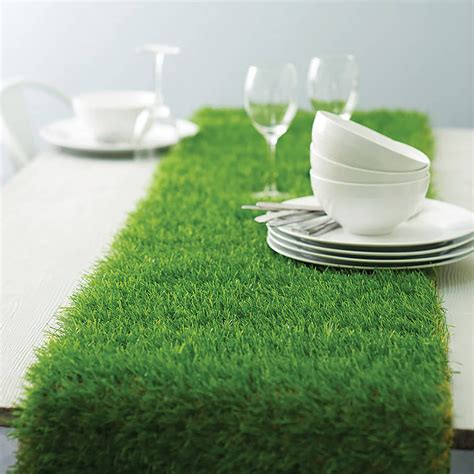 Buy Weave And Decor Artificial Grass Runner For Dining Table And Place Mats