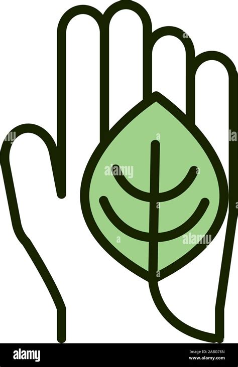 El follaje de hojas de mano medio ambiente ecología ilustración