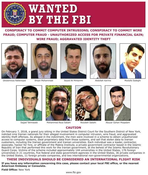 U S Charges Iranians In Massive Hacking Scheme Silive