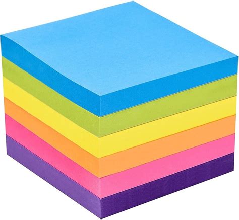 Paper Self Stick Notes Blie Yello Pink Green Paper Size 3x3 Inch