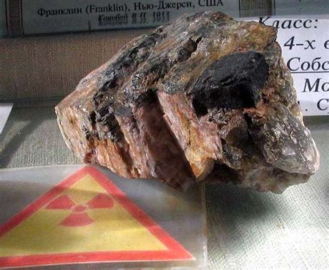 So all the radioactive decay products of uranium remain in the crushed rock when uranium is separated from the ore. Uraninite (Ukrainite), pitchblende (nasturane) a blackish ...