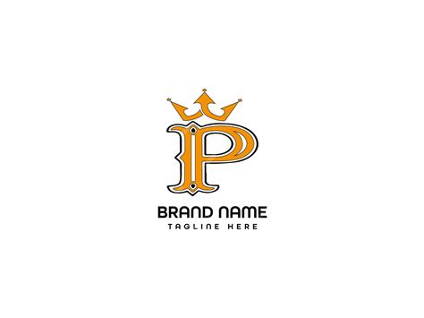 Premium Vector A Letter P And A Crown Logo