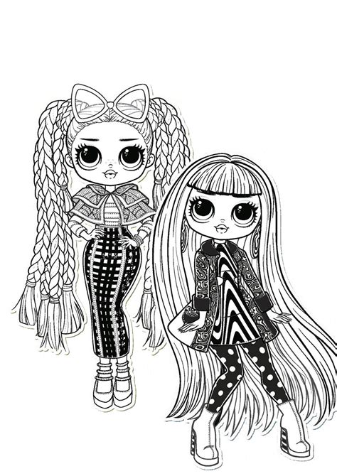 The name of dolls omg means outrageous millennial girls. OMG Doll Coloring Pages - Coloring Home