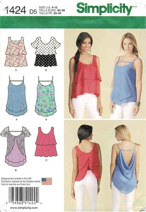 46 Designs Ladies Summer Vest Top Sewing Patterns Size 22 Reiganyinuo