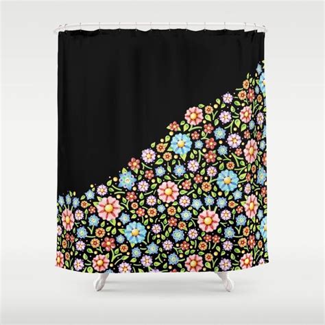 Millefiori Floral Horizon Shower Curtains By Patriciasheadesigns Stop Neglecting Bathroom Decor