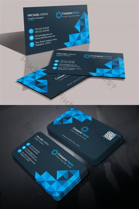 creative modern business card psd   pikbest