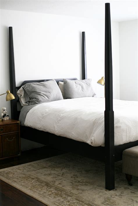 See more ideas about beautiful bedrooms, home bedroom, bedroom decor. Black four-poster beds, and a $40 DIY and tutorial / Create / Enjoy
