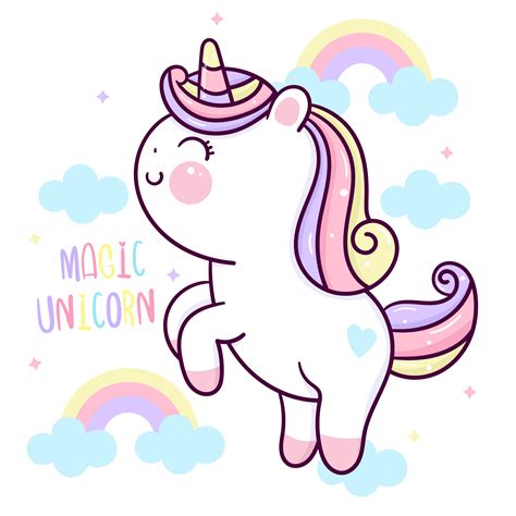 Cool Cartoon Rainbow Unicorn Pictures 2022