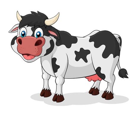 Premium Vector Adorable Cow Cartoon