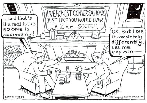 Honest Conversations Office Guy Cartoons