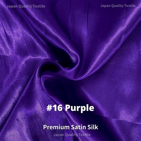 Premium Light Satin Silk Fabric Cloth Tela Japan Quality Textile