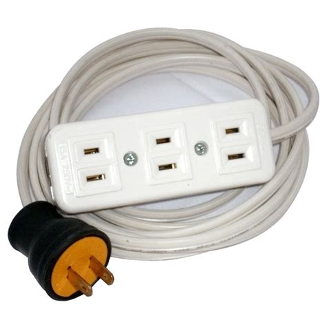 Heavy Duty 15 Meter Extension Cord Awg16 Eagle Brand 3 Gang Outlet