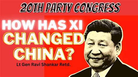Xi Jin Ping Is Back I 20th Party Congress China I Lt Gen Ravi Shankar I
