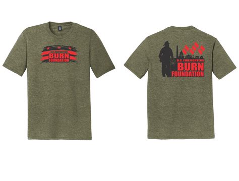 Army Green T Shirts Dc Firefighters Burn Foundation