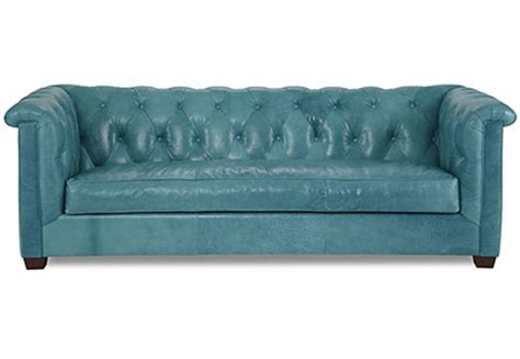Turquoise Leather Sofas Baci Living Room