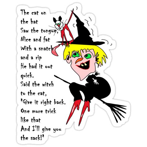 Do not read this poem' was included in one of reed's most influential collections and is one that best exemplifies his influence on the black arts movement. "Witch cat hat, with poem" Stickers by Tom Godfrey | Redbubble