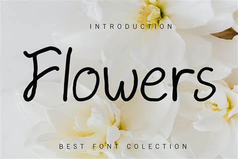 Flowers Font By Gialetter · Creative Fabrica