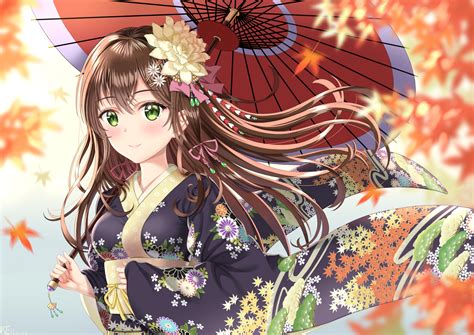 cute anime girl kimono maxipx