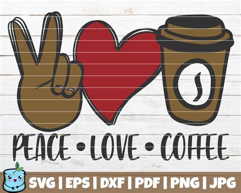Peace Love Coffee So Fontsy