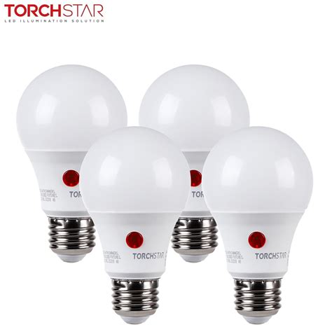 Torchstar Led Dusk To Dawn Light Bulbs Outdoor Light Sensor A19 Led