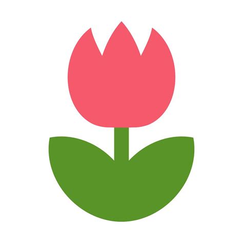 Tulip Flower Vector Icon 552224 Vector Art At Vecteezy