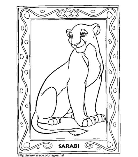 Sarabi Coloring Page Lion King