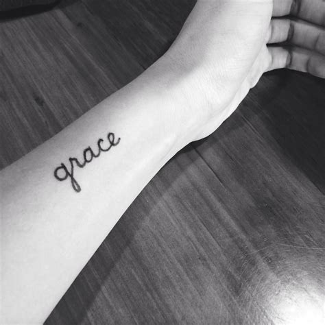 Grace Tattoo Grace Tattoos Tattoo Quotes Quote Tattoos Placement