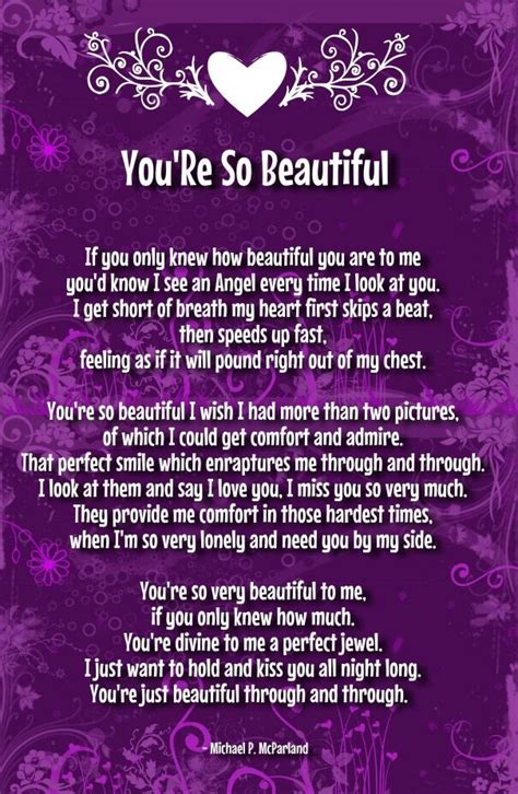 You're such a beautiful person with a beautiful heart. Pin on Poem