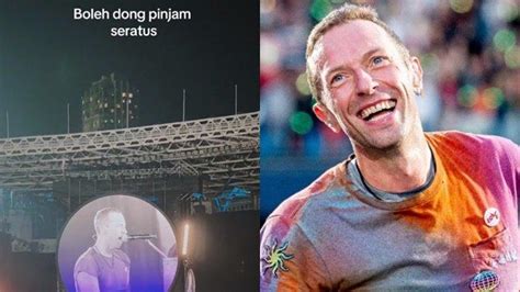 Heboh Chris Martin Pantun Pinjam Dulu Seratus Di Konser Coldplay