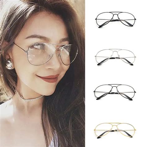 vintage unisex eyeglasses frames clear lens glasses retro reading glass uv protection clear lens